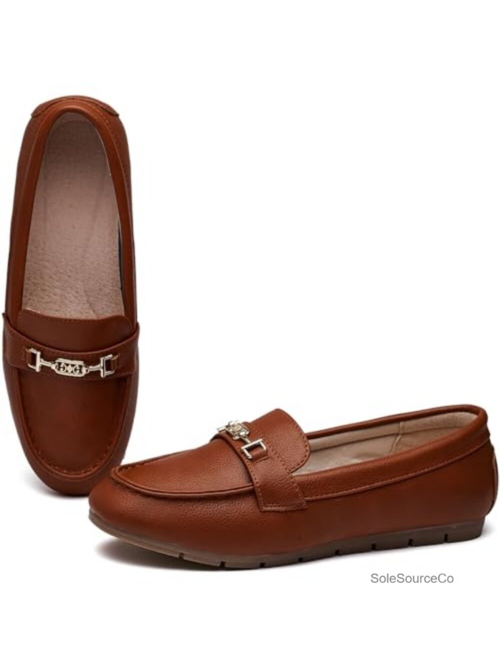 XRKJ Women's Comfortable Slip On Loafers with Memory Foam Insole